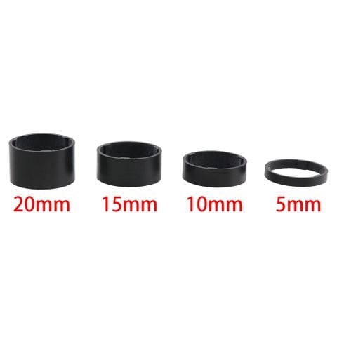  Vòng chêm cổ phuộc - spacer carbon siêu nhẹ Kovelo 5 / 10 / 15 / 20mm 
