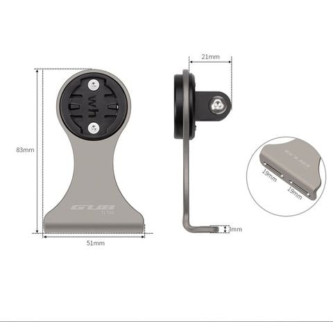  Bát titanium GUB gắn đồng hồ / đèn / camera hành trình lên ốc potang xe đạp TI700 