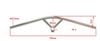 Ghidong xe đạp liền potang touring DarkRock Bullmoose thép Cro-Mo 4130 710mm