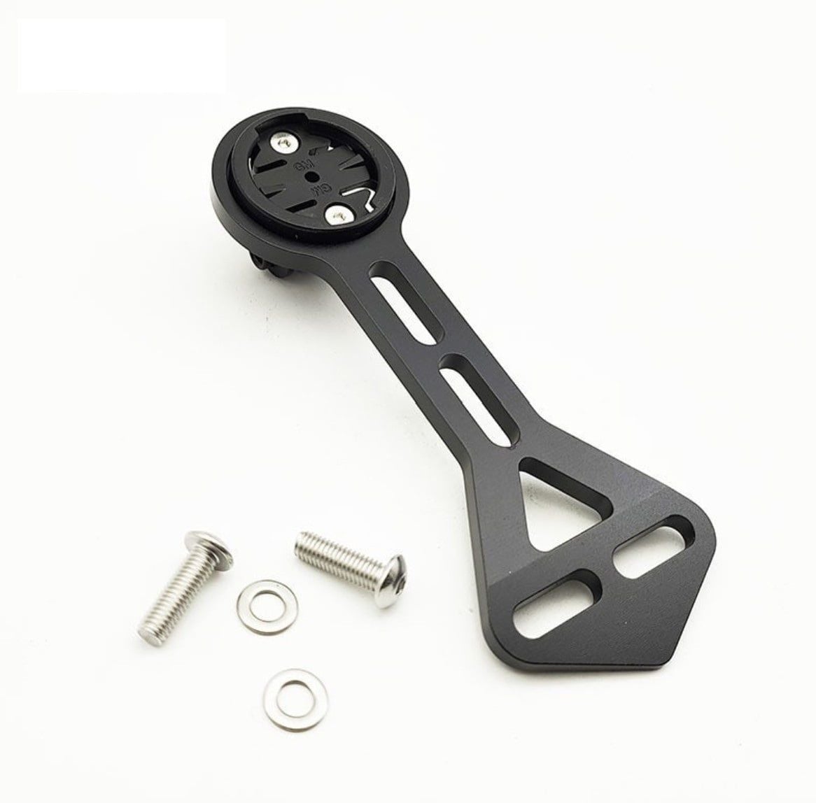 Bát bắt đèn / đông hồ / phụ kiện vào ghiidong xe đạp dạng ôc 2 lỗ ngang Corki MT107 ( nhôm )