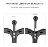 Bát bắt đèn / đồng hồ / phụ kiện vào ghidong xe đạp dạng ôc 2 lỗ dọc Cydy carbon 3K MT108