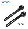 Bát bắt đèn / đồng hồ / phụ kiện vào ghidong xe đạp dạng ôc 2 lỗ dọc Cydy carbon 3K MT108
