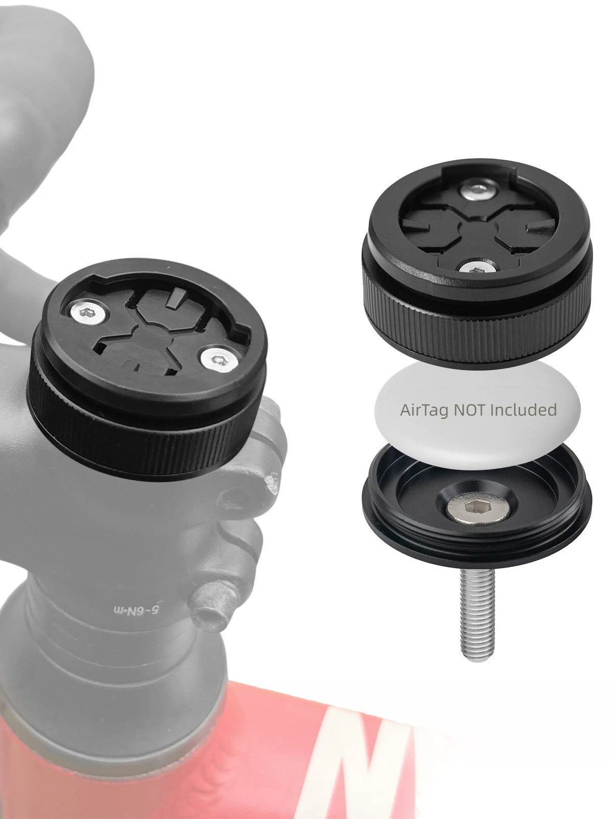 Bát gắn đông hồ tốc độ lên nắp potang xe đạp kèm dấu thiết bị định vị MT109 ( nhôm )