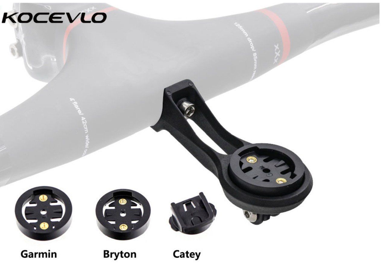 Bát gắn đồng hồ / camera hành trình / đèn lên ghidong xe đạp carbon 1 lỗ ốc MT102