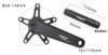Giò dĩa xe đạp RGO FR60 chuẩn GXP 3 ốc BCD 130 165mm / 170mm 48 / 50 / 52T dành cho xe đạp gấp / 20 inch