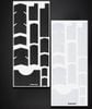 Bộ decal xe đạp vân carbon / trong suốt 12 miếng dán xe đạp gấp DC27