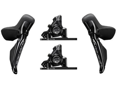  Bộ tay lắc xe đạp Shimano DURA ACE Di2 ST-R9270 2x12-speed STI kèm thắng 