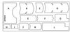 Bộ decal xe đạp vân carbon / trong suốt 12 miếng dán xe đạp gấp DC27