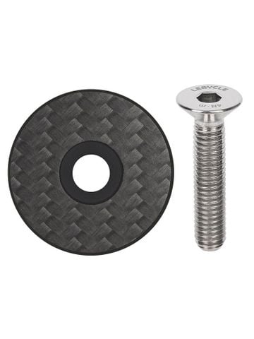 Nắp chụp potang xe đạp carbon kèm ốc titan siêu nhẹ 7 gram LA7 