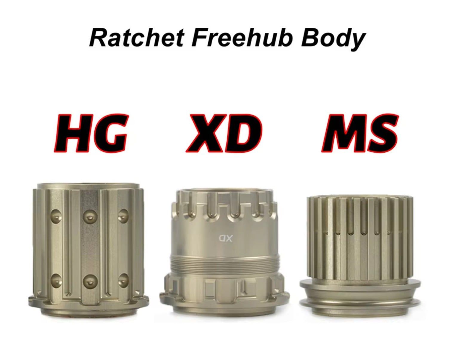 Cối líp xe đạp Goldix cho các đùm hệ ratchet HG / HGR / MS / XD / XDR