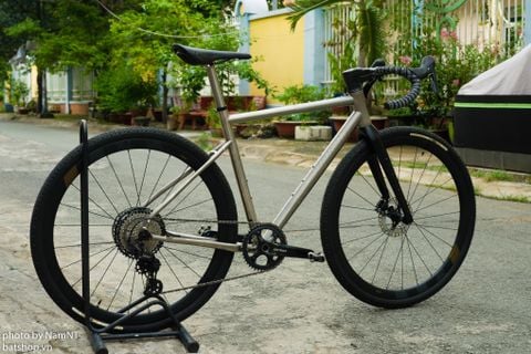  Xe đạp gravel titanium Hi-Light G7 group GRX 820 1x12 của anh Hiếu sợ vợ nhưng thích của lạ 