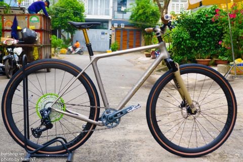  Xe đạp gravel titanium Hi-Light G0 group SRAM GX Transmission T-Type 1x12 