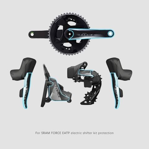  Bộ dán PPF bảo vệ groupset xe đạp SRAM Rival / Force AXS / Force ETAP WARTHOG 