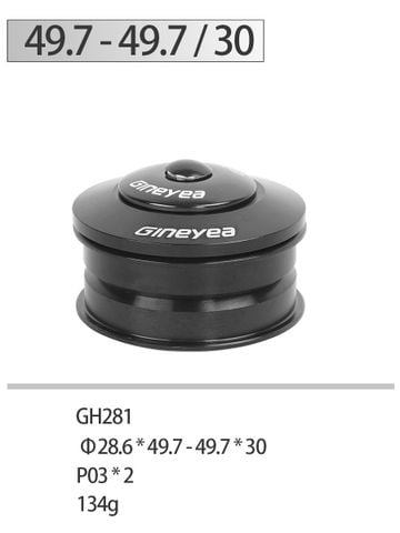  Bộ chén cổ 49.7 - 49.7 cho phuộc cổ thẳng 30mm Gineyea GH281 