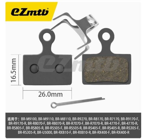  Bố thắng dĩa EZMTB R9170 cho thắng Shimano R7170 / R8170 / R9170 Semi Metalic 