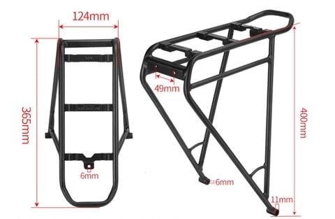  Baga sau xe đạp nhôm MIK dành cho xe bánh 29 inch - trục boost 