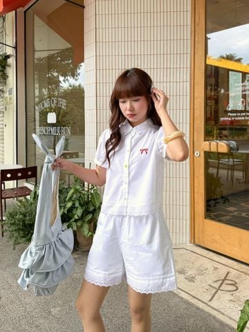 Quần Short cạp chun; ren gấu - D64S25H002