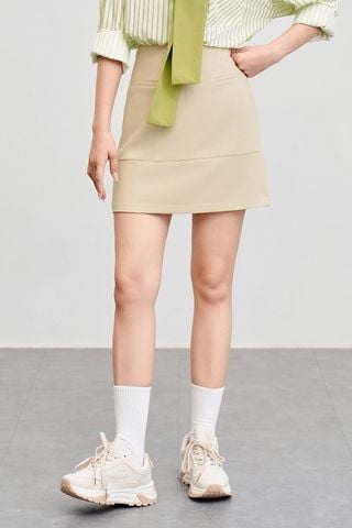 Chân váy cạp cao túi cơi trang trí - V62R23Q006