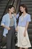 Áo sơ mi croptop phối cổ nơ - O61H24H021