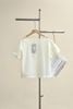 Áo croptop tay bom thêu gấu - B61B26H007