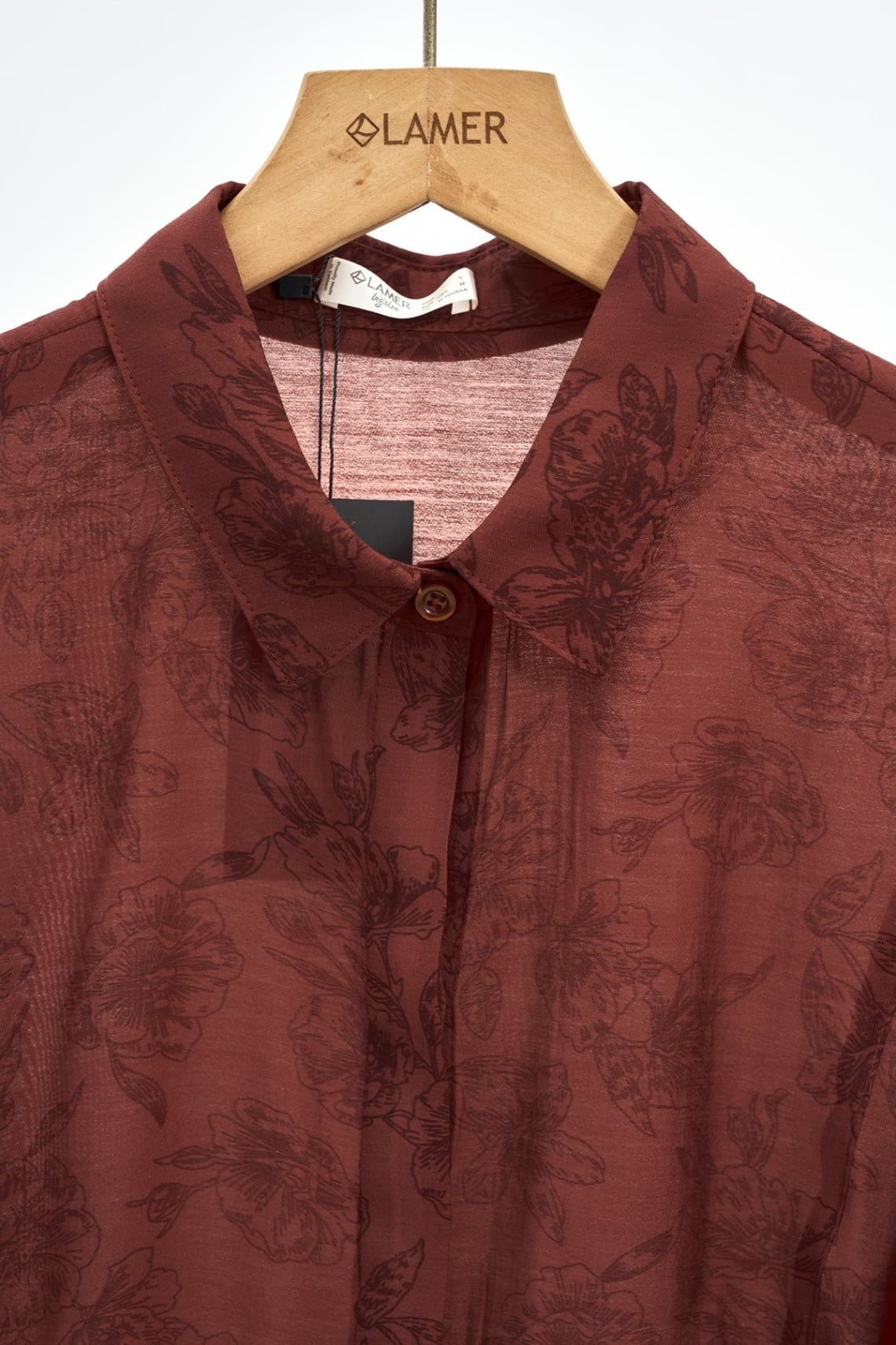 Áo sơ mi cổ đức vai chờm rút gấu - B61H26H001