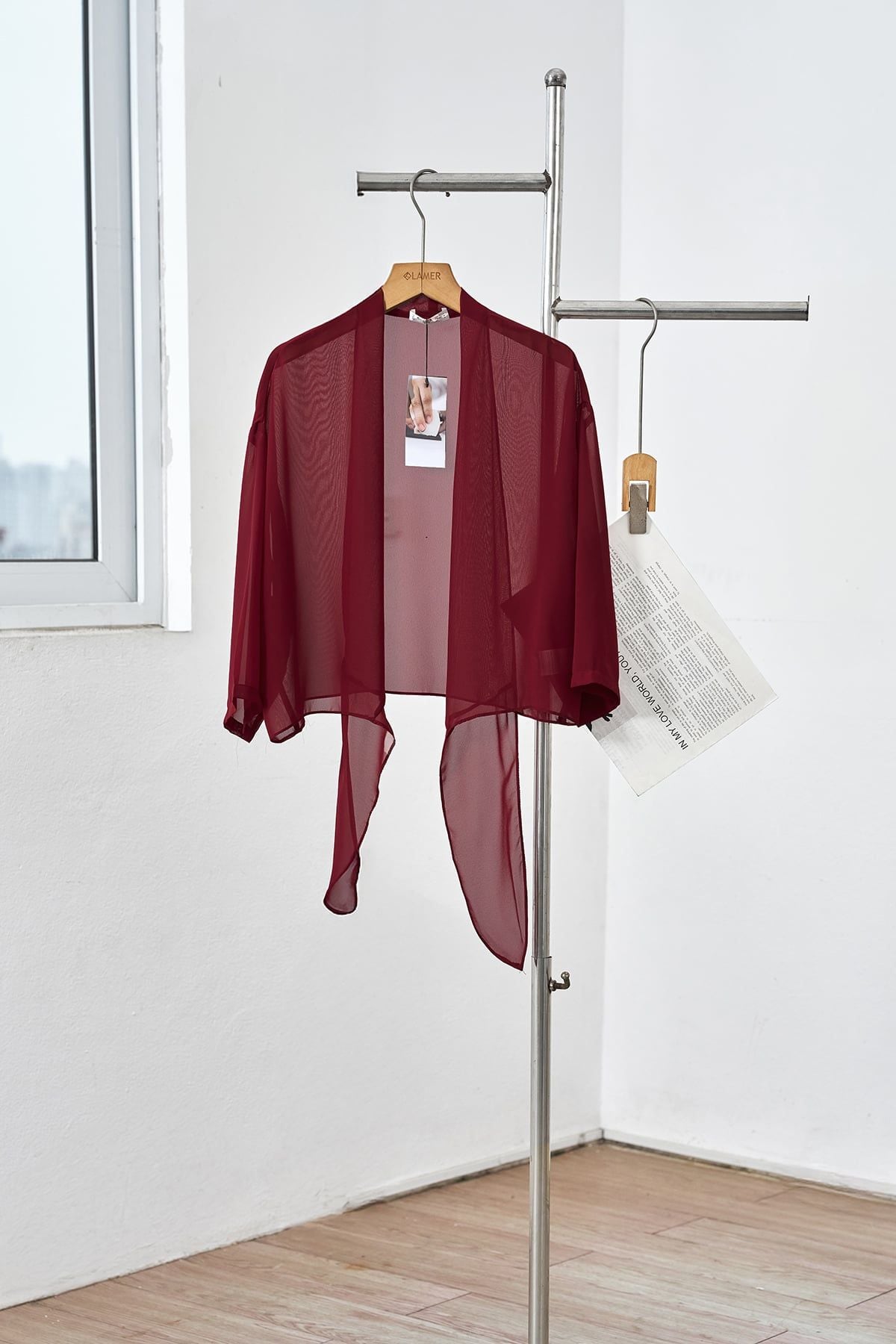 Áo khoác voan buộc vạt - B61O26H004