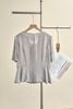 Áo đờ mi peplum xòe tròn - B65D26Q002
