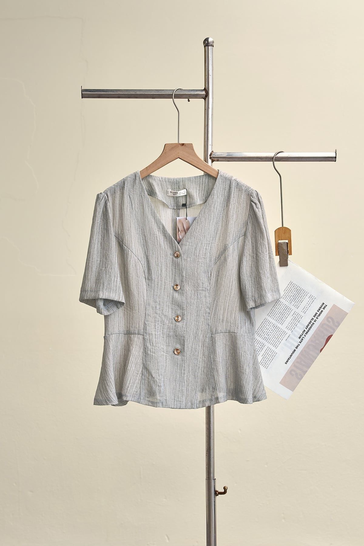 Áo đờ mi peplum xòe tròn - B65D26Q002