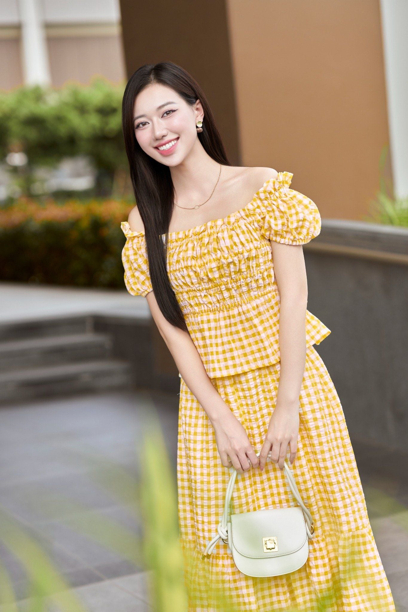 Áo chun nhún ngực - D61B25H021