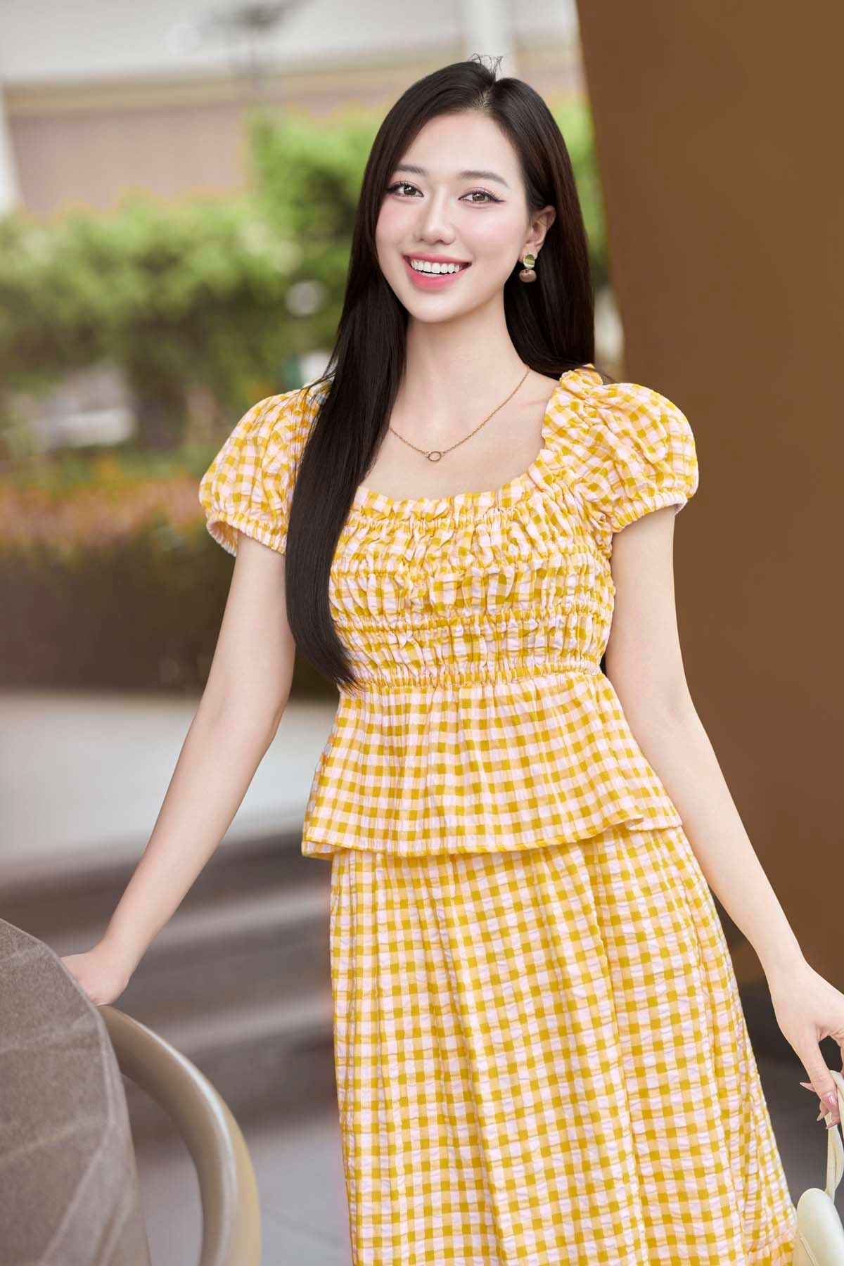 Áo chun nhún ngực - D61B25H021