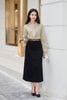 Chân váy dáng dài cơi giả - O62M25Q002