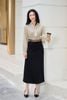 Chân váy dáng dài cơi giả - O62M25Q002