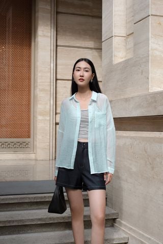 Áo sơ mi dáng rộng - D61H25Q002