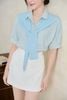 Áo sơ mi túi ốp; phối khăn - H61H25H008