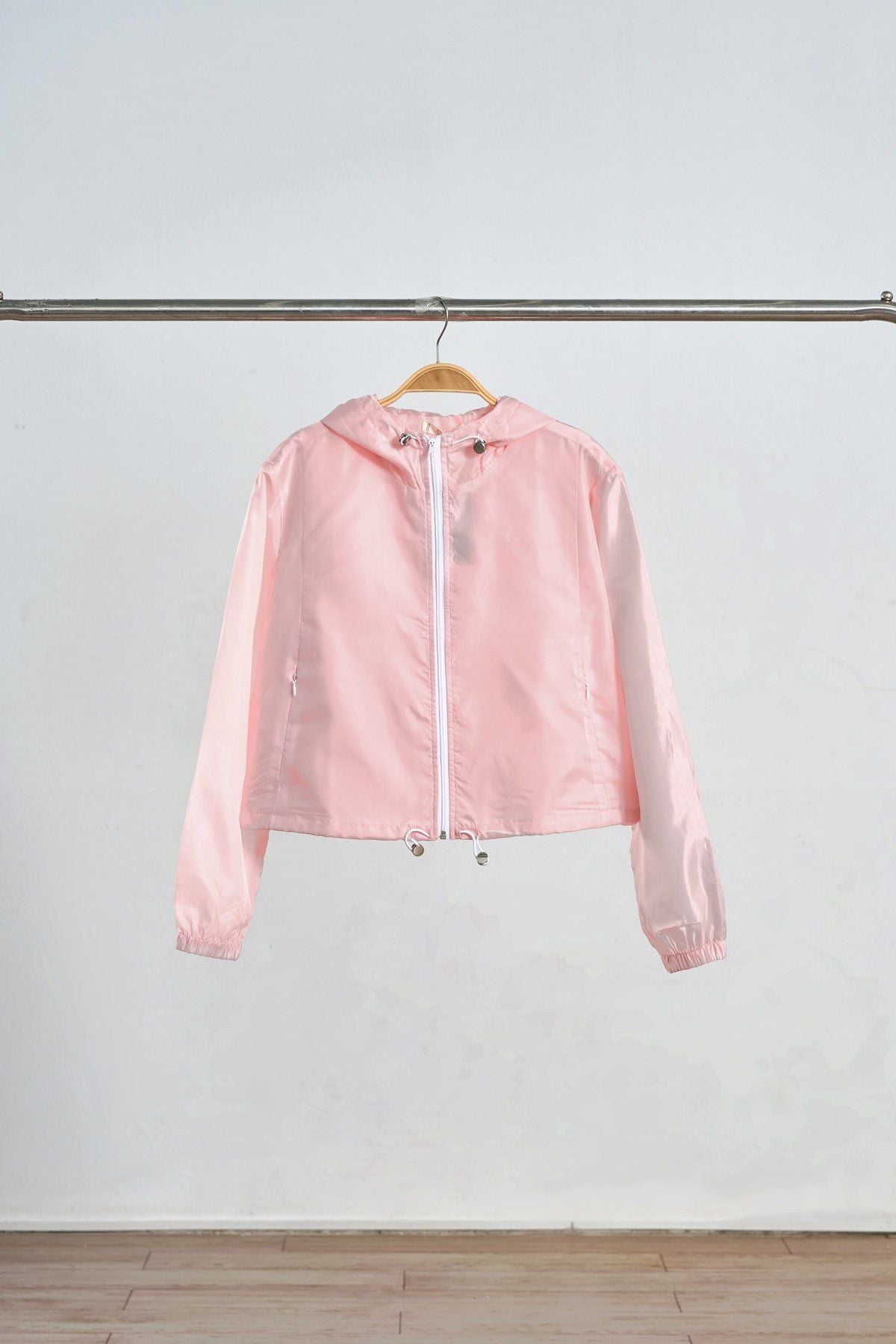 Áo gió rút dây; cổ mũ - H65I25T001