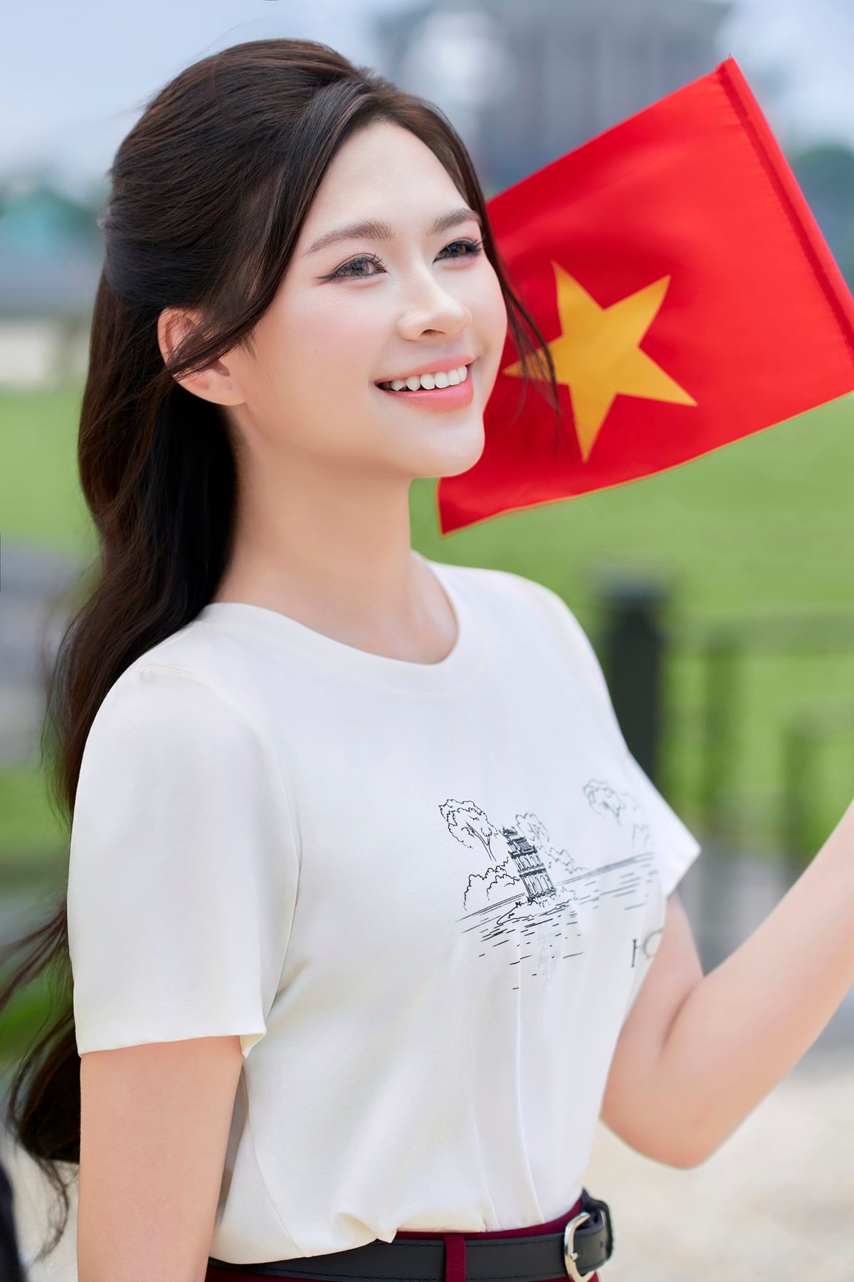 Áo thun Hà Nội (xanh)- V61S25H039