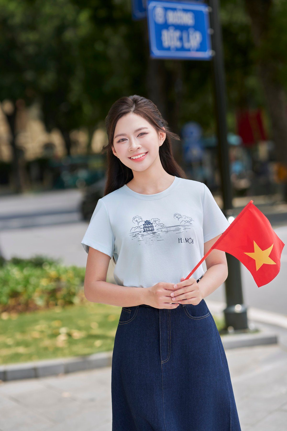 Áo thun Hà Nội (xanh)- V61S25H039
