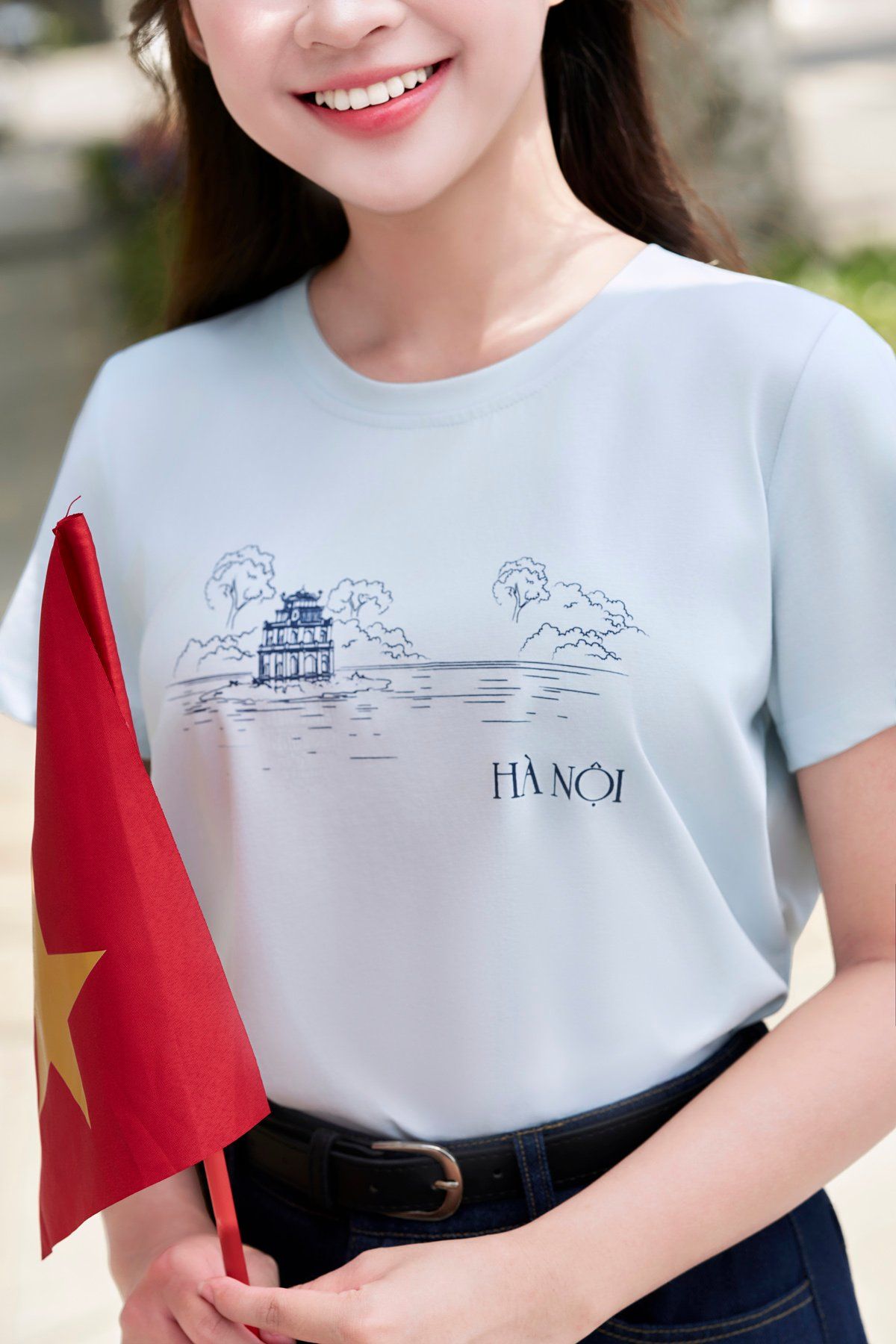 Áo thun Hà Nội (xanh)- V61S25H039