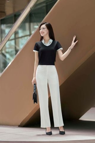 Áo thun phối kẻ - L61B25H046