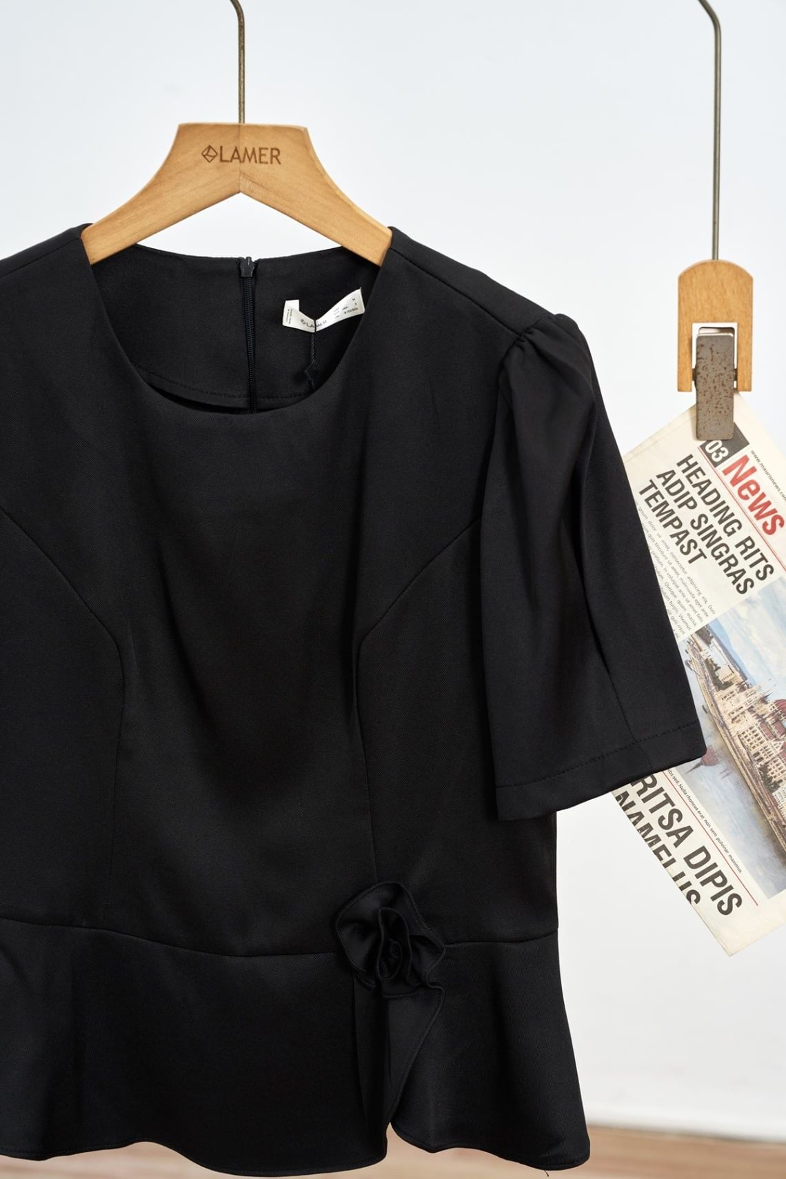 Áo peplum hoa quấn eo - L61B25Q024