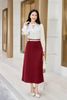 Áo cổ tàu xẻ V buộc dây nơ - L61B25Q027