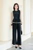 Áo peplum cổ bèo phối tay - L61B25T013