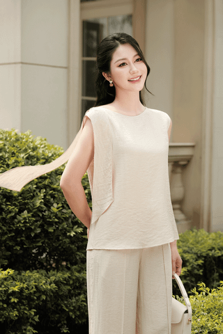 Áo nơ vai dáng suông - L61B26H003