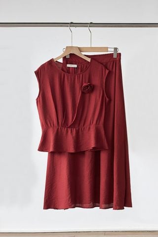 Áo peplum vai liền hoa ngực - L61B26H005