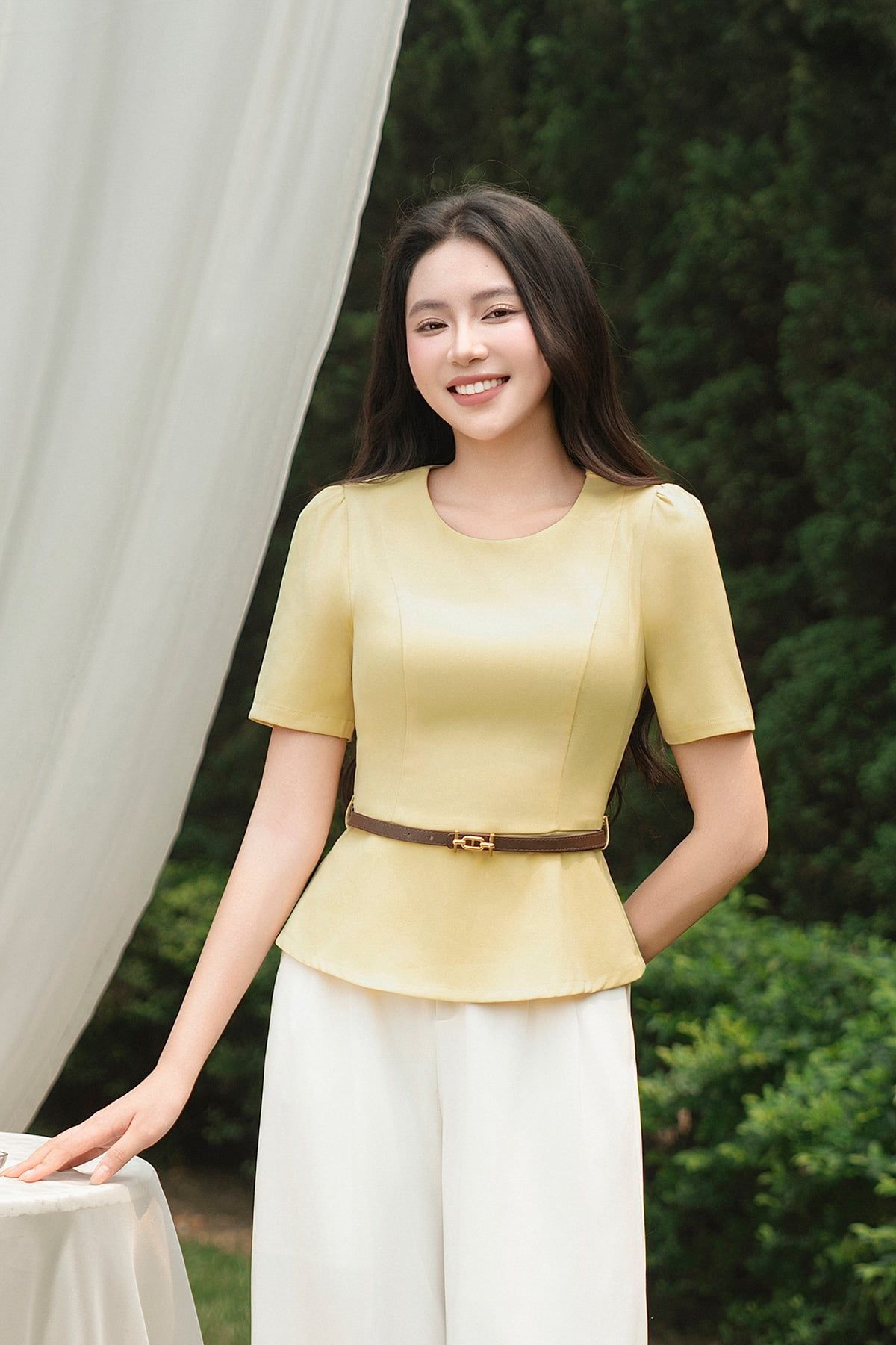Áo peplum đai eo - L61B26H007