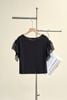 Áo thun croptop bèo nhún tay - L61B26H052