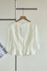 Áo peplum cổ tròn tay cánh tiên - L61B26H055