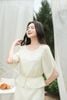 Áo peplum cổ tròn tay cánh tiên - L61B26H055