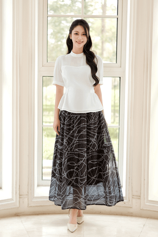 Chân váy nhún 3 tầng - O62L25Q008