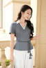 Áo peplum phối cổ dây hoa eo - L61B26Q003
